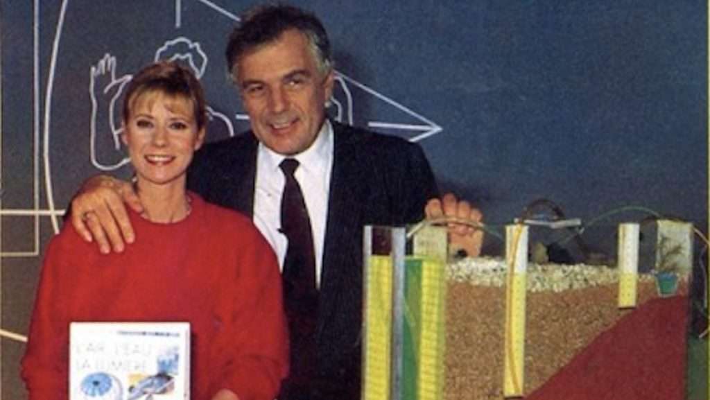 Dorothée et Michel Chevalet pour l'émission "Club Science".